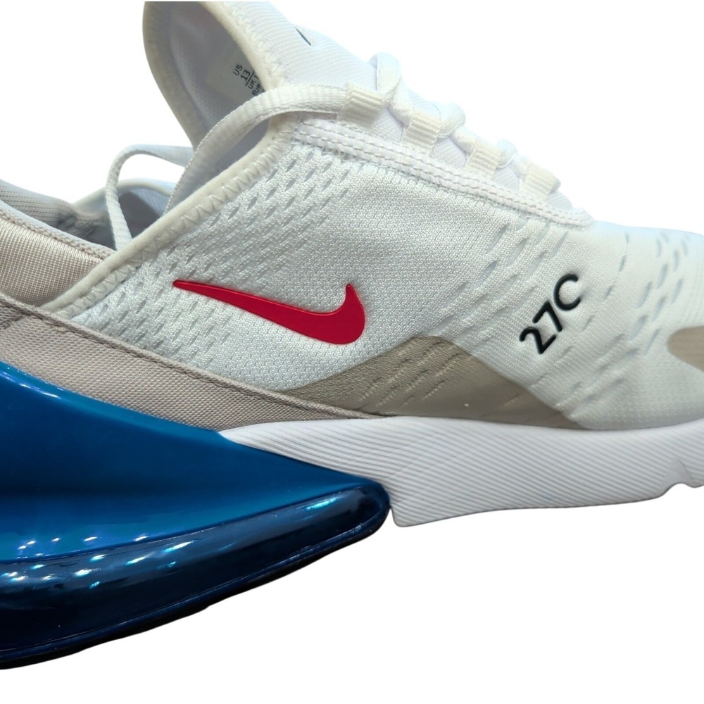 Nike Air Max 270 Mens Trainers 13 White Game Royal Shoes DV3731-100 EUC - Picture 8 of 10